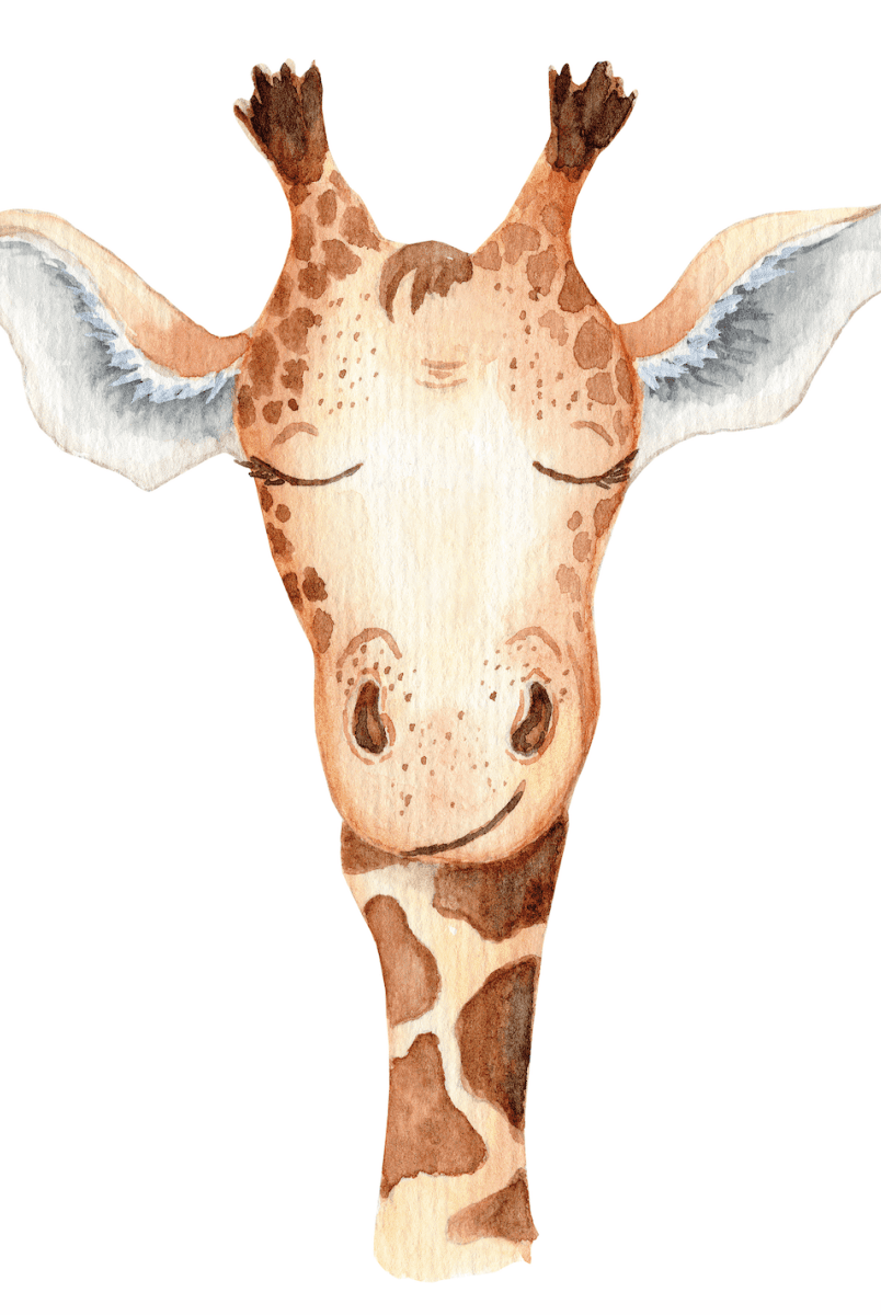 Graceful Giraffe Wall