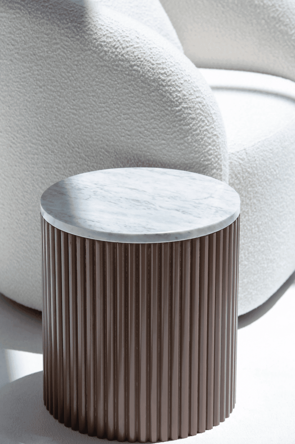 Nora Side Tables With Brown Wooden Base (18 Top Variants)