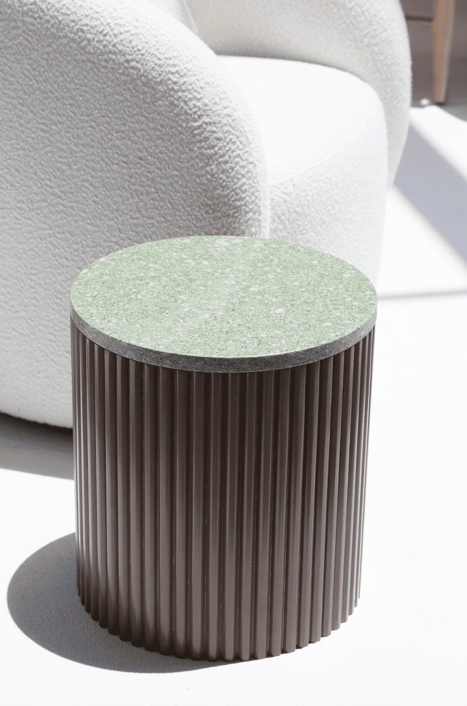 Nora Side Tables With Brown Wooden Base (18 Top Variants) Green Quz