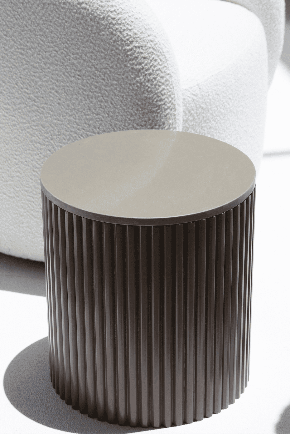 Nora Side Tables With Brown Wooden Base (18 Top Variants) Brown Quz