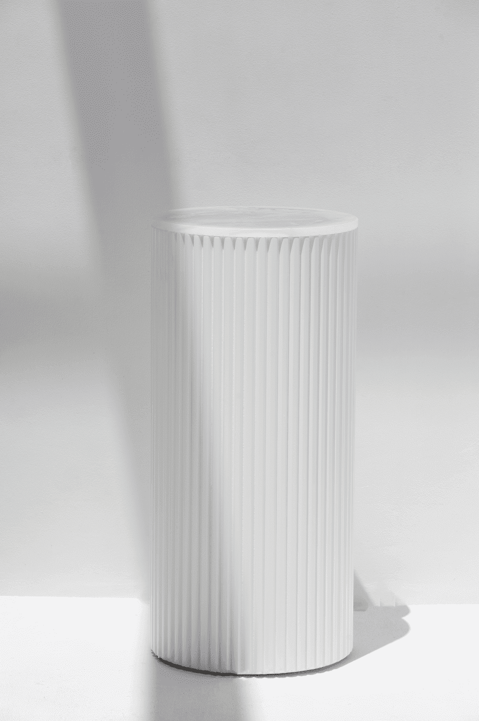 Alora White Wooden Plinth With Multiple Tops Blue Onyx