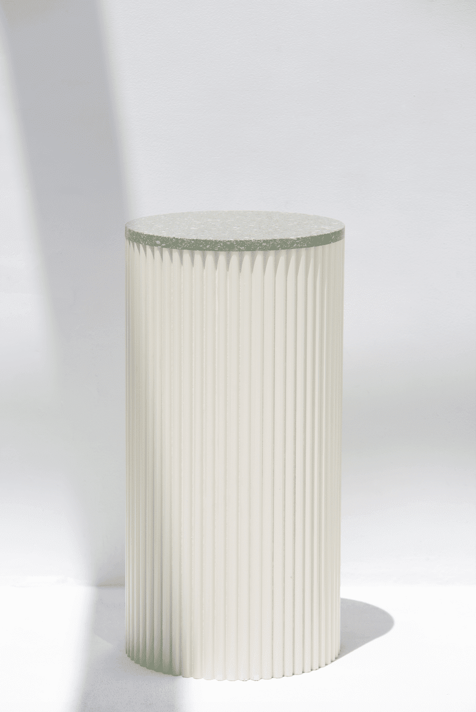 Alora Beige Wooden Plinth With Multiple Tops Green Quz