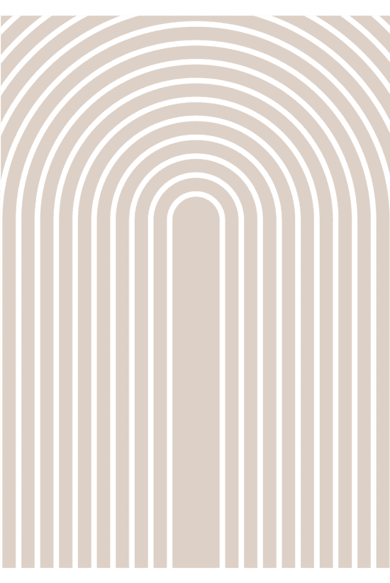 Serene Curvatures Abstract Wall II