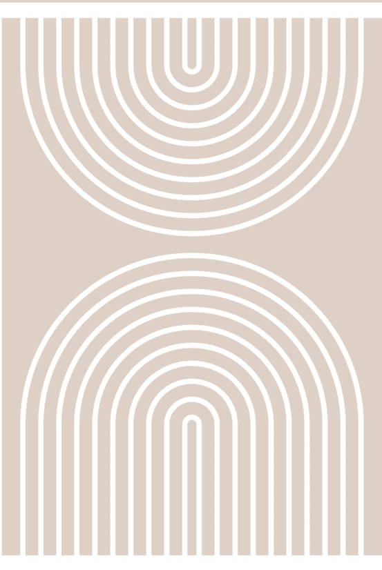 Serene Curvatures Abstract Wall I