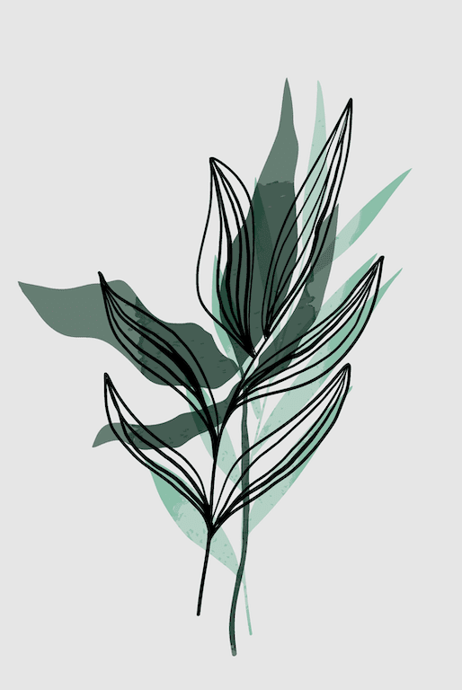 Serene Flora Wall III