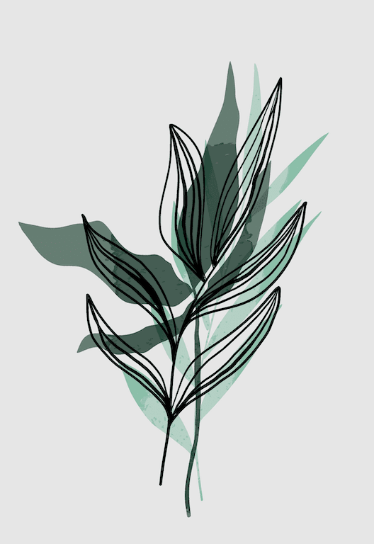 Serene Flora Wall III