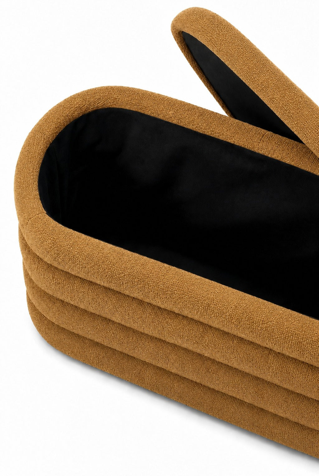 Sevil Mustard Layered Storage Bench