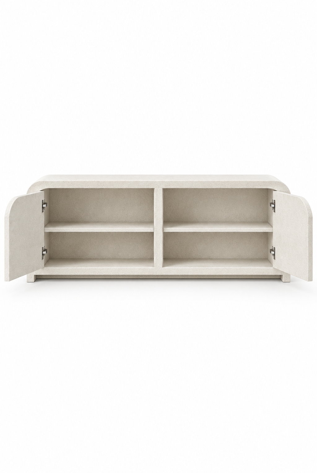 Sorevin Off White Grit Microconcrete Shoe Cabinet