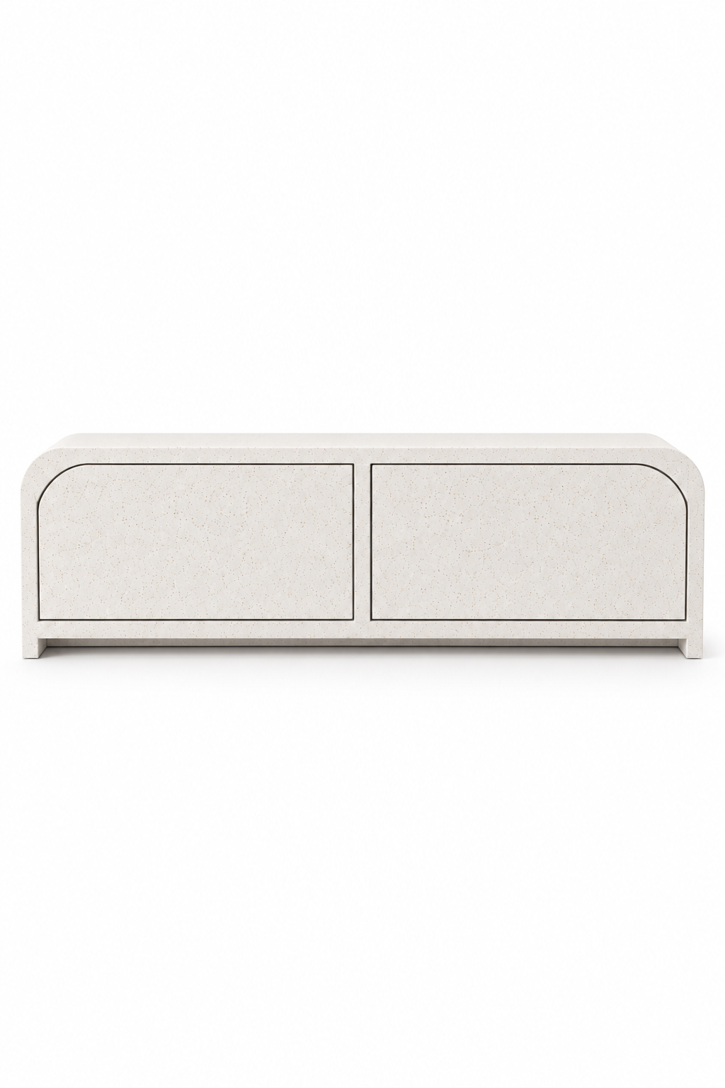 Sorevin Off White Speckled Microconcrete Shoe Cabinet