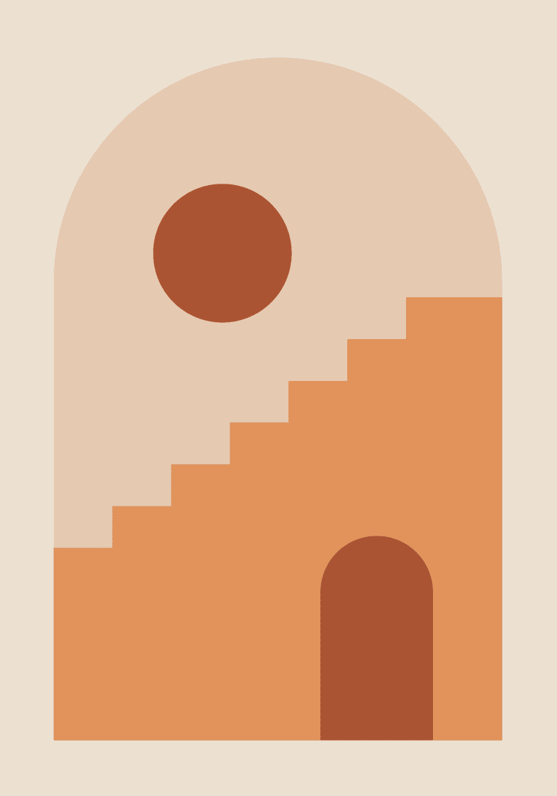 Sunset Steps Wall Art