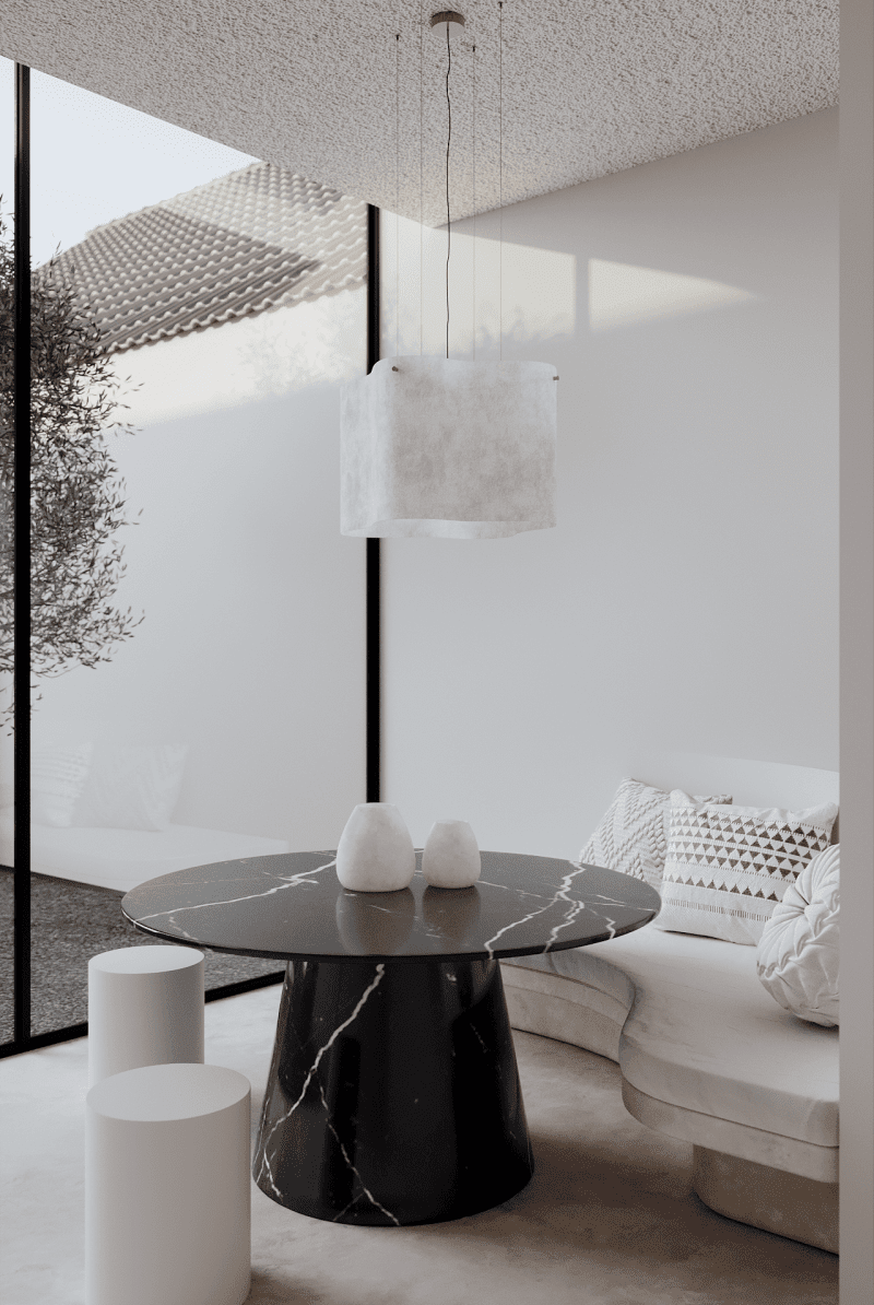 Zuri Black Marble Round Dining Table (2 Sizes)