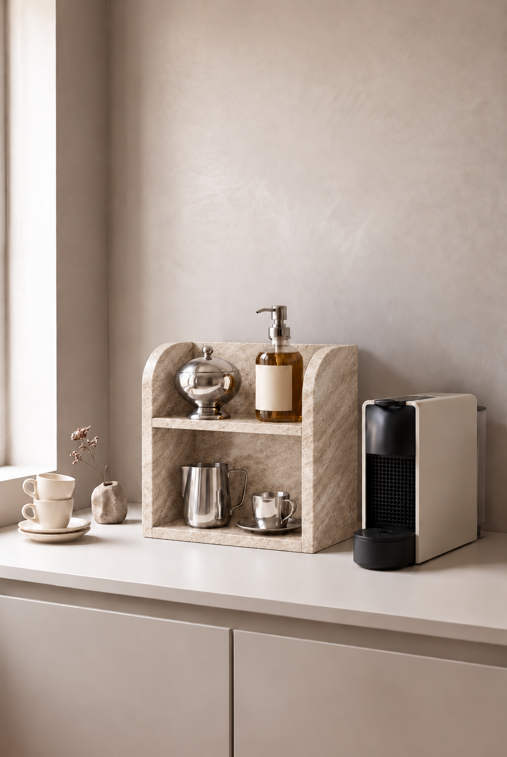 Talven Beige Travertine Organizer