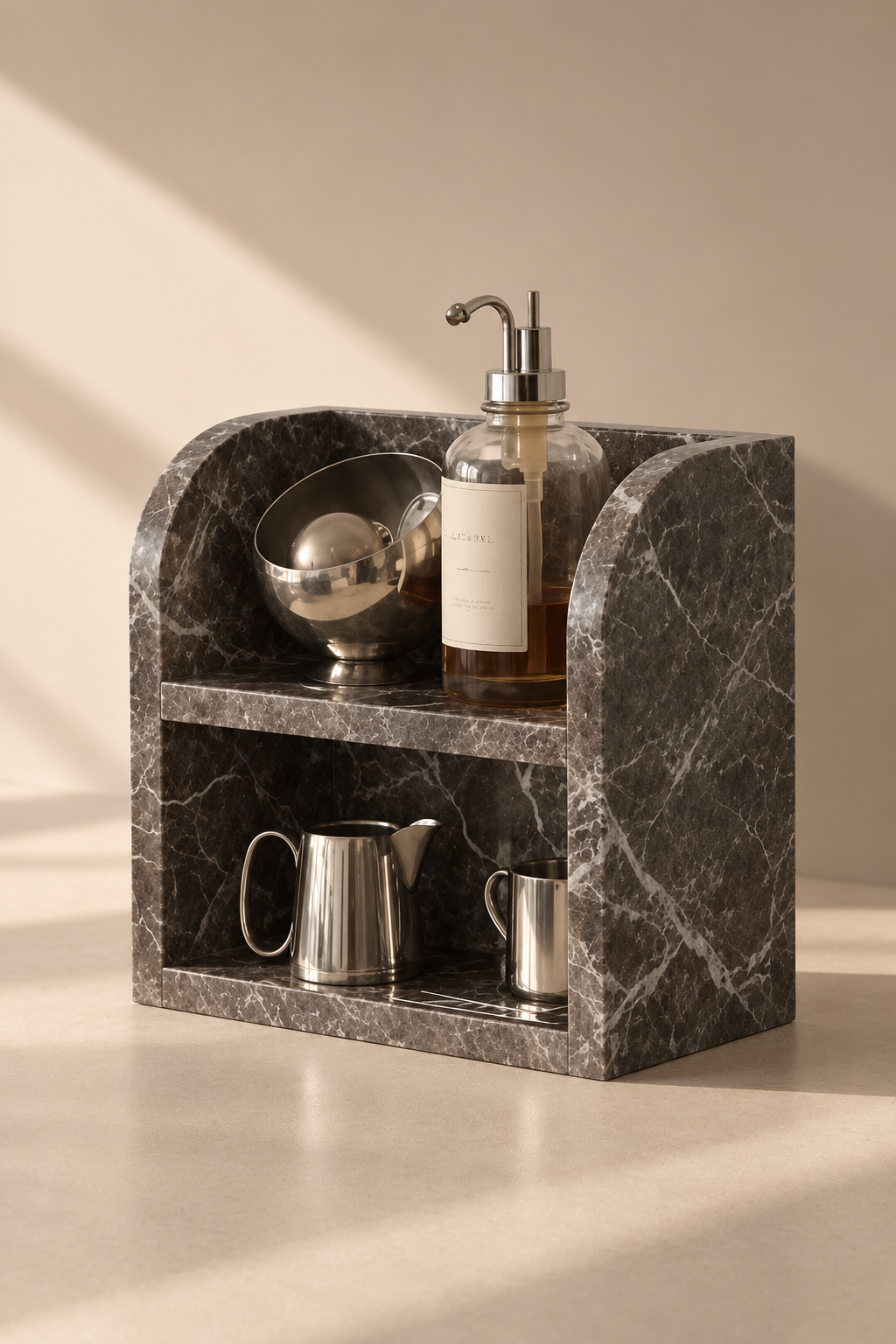 Talven Nivada Brown Marble Organizer