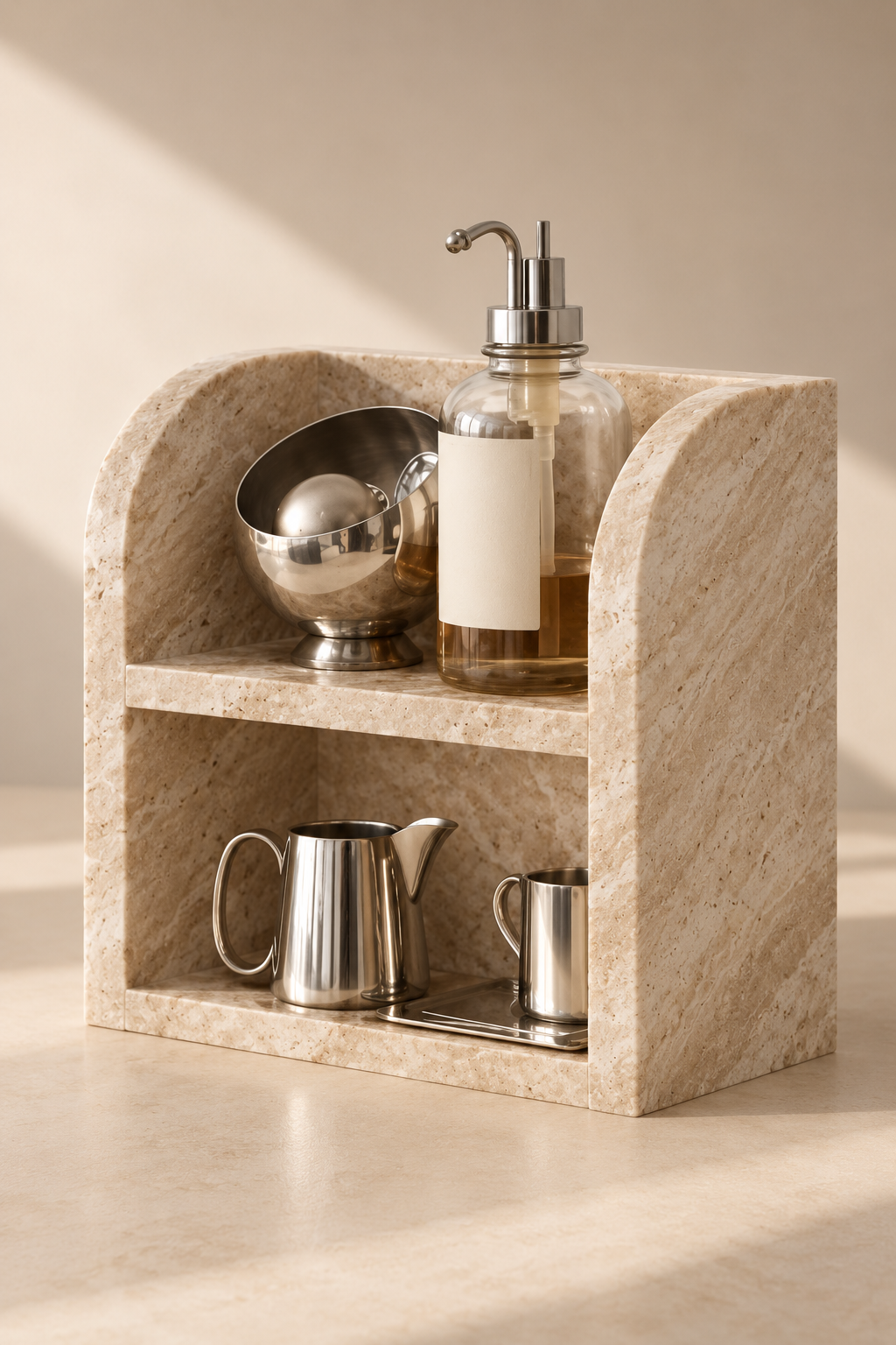 Talven Travertine Organizer