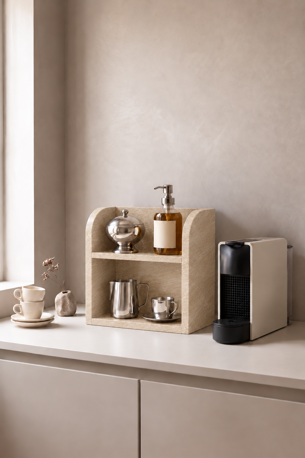 Talven Travertine Organizer