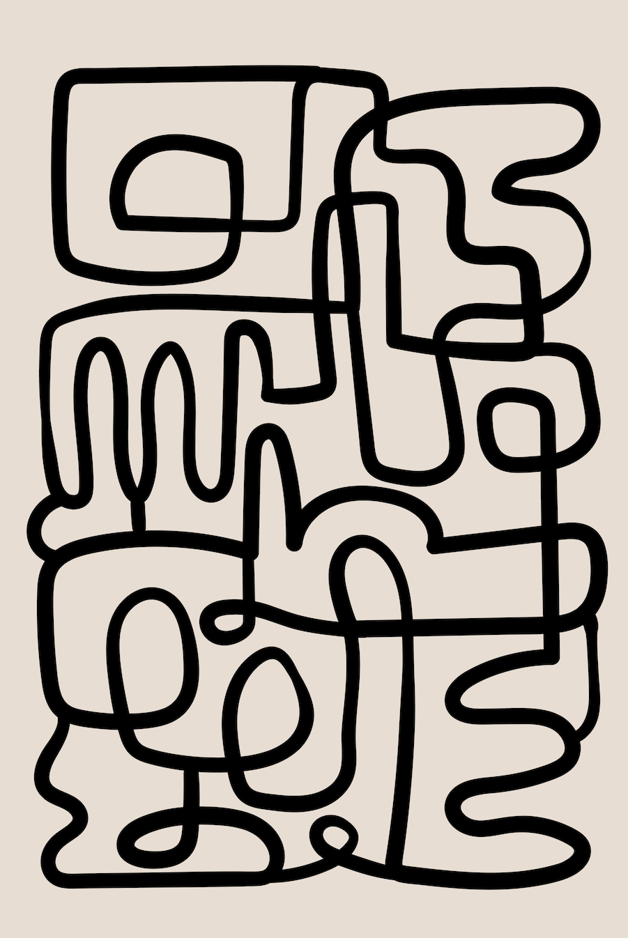 Tangled Echoes Wall Art