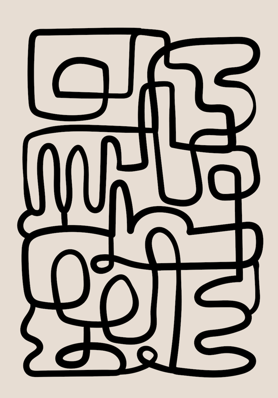 Tangled Echoes Wall Art