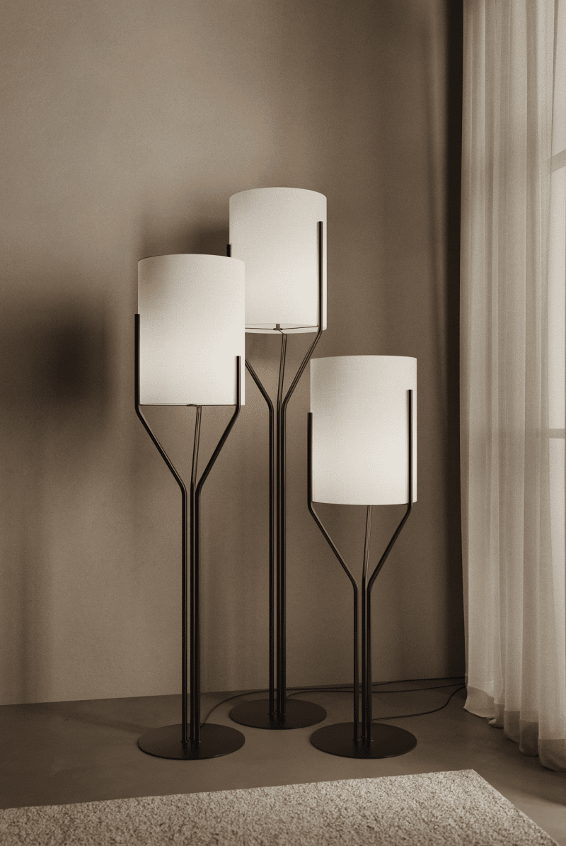 Black Branch Floor Lamp (3 Sizes)