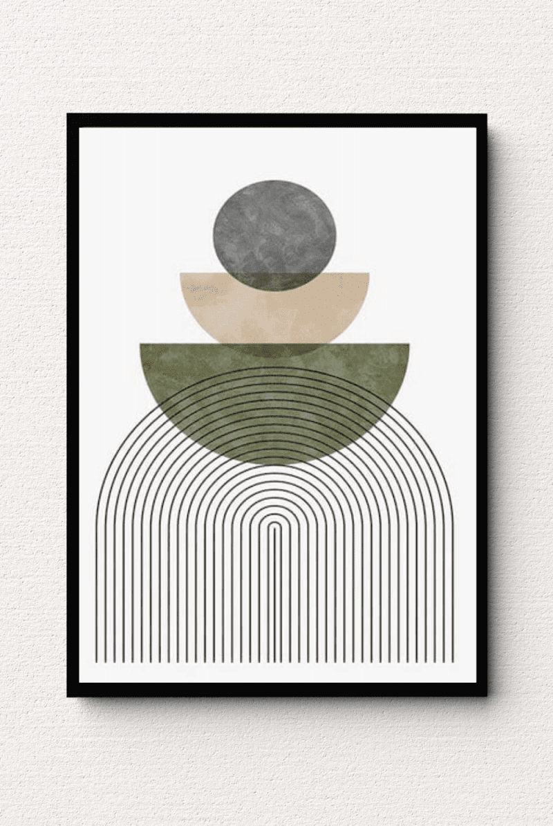 Verdant Crescents Wall Art