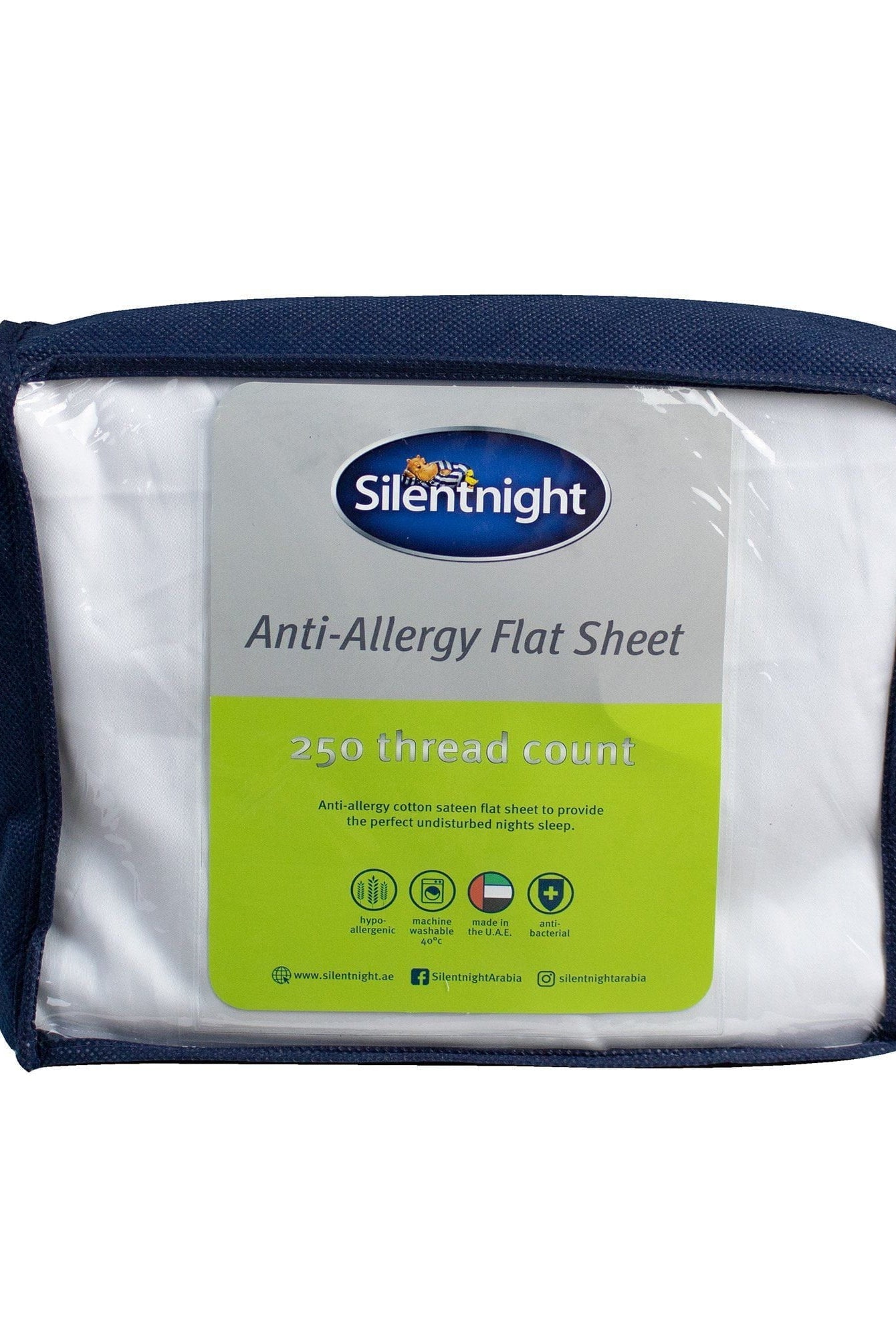 SILENTNIGHT ANTI-ALLERGY FLAT SHEET