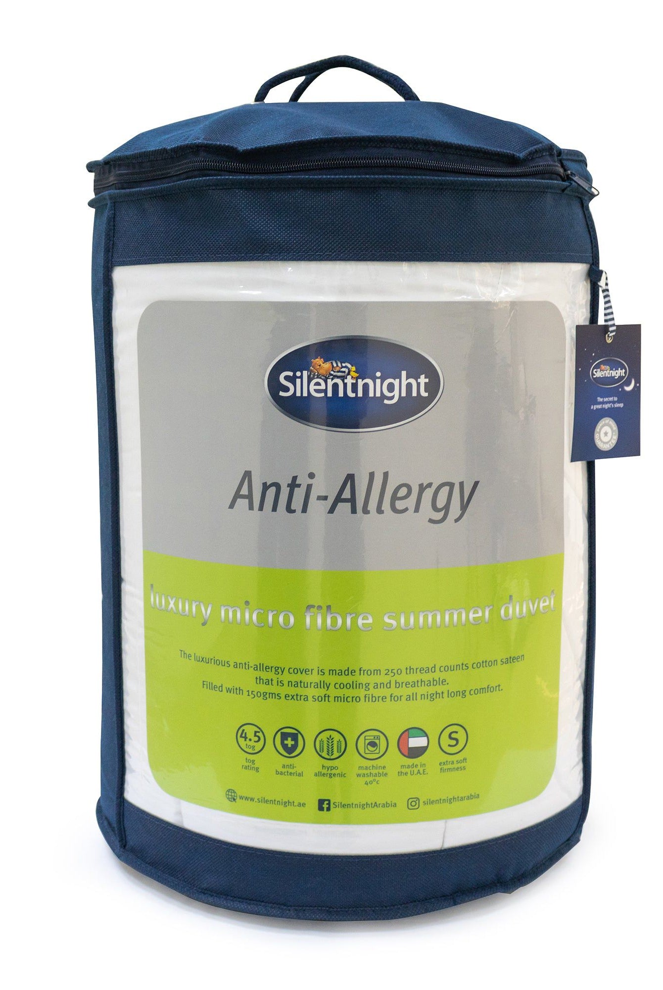 SILENTNIGHT ANTI-ALLERGY LUXURY MICROFIBRE SUMMER DUVET