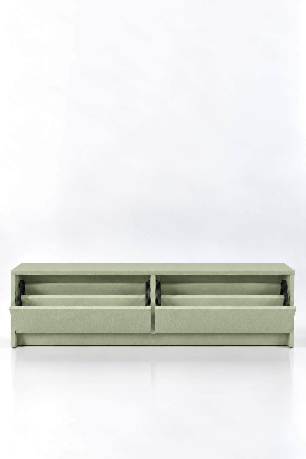 Arqen Green Wooden Shoe Cabinet view 3