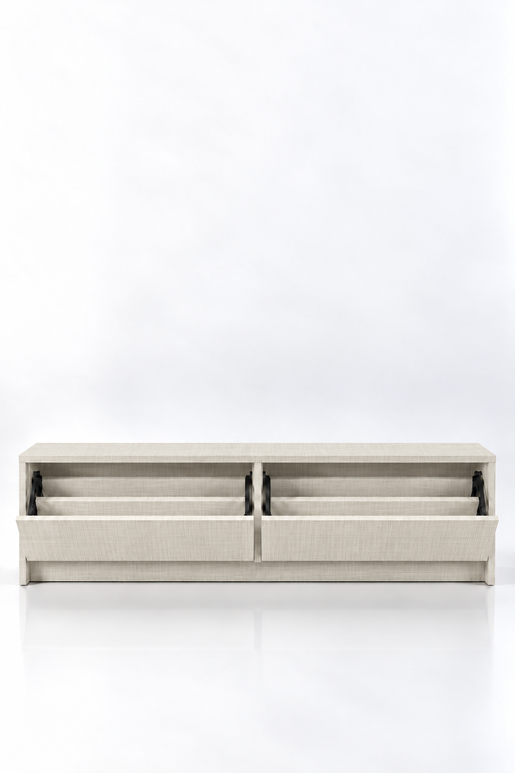 Arqen Ivory Wooden Shoe Cabinet view 3