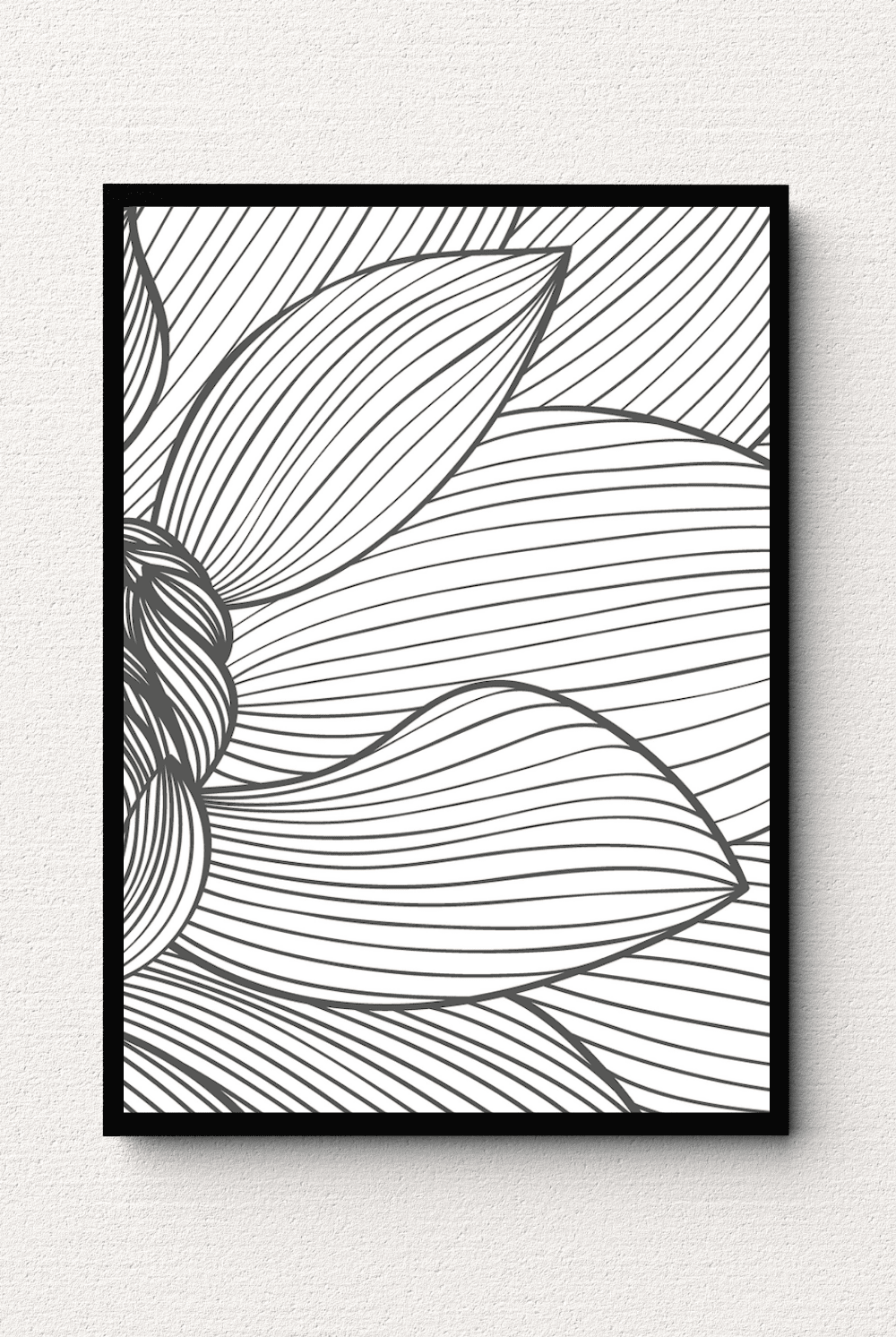 Monochrome Blossom Wall Art III