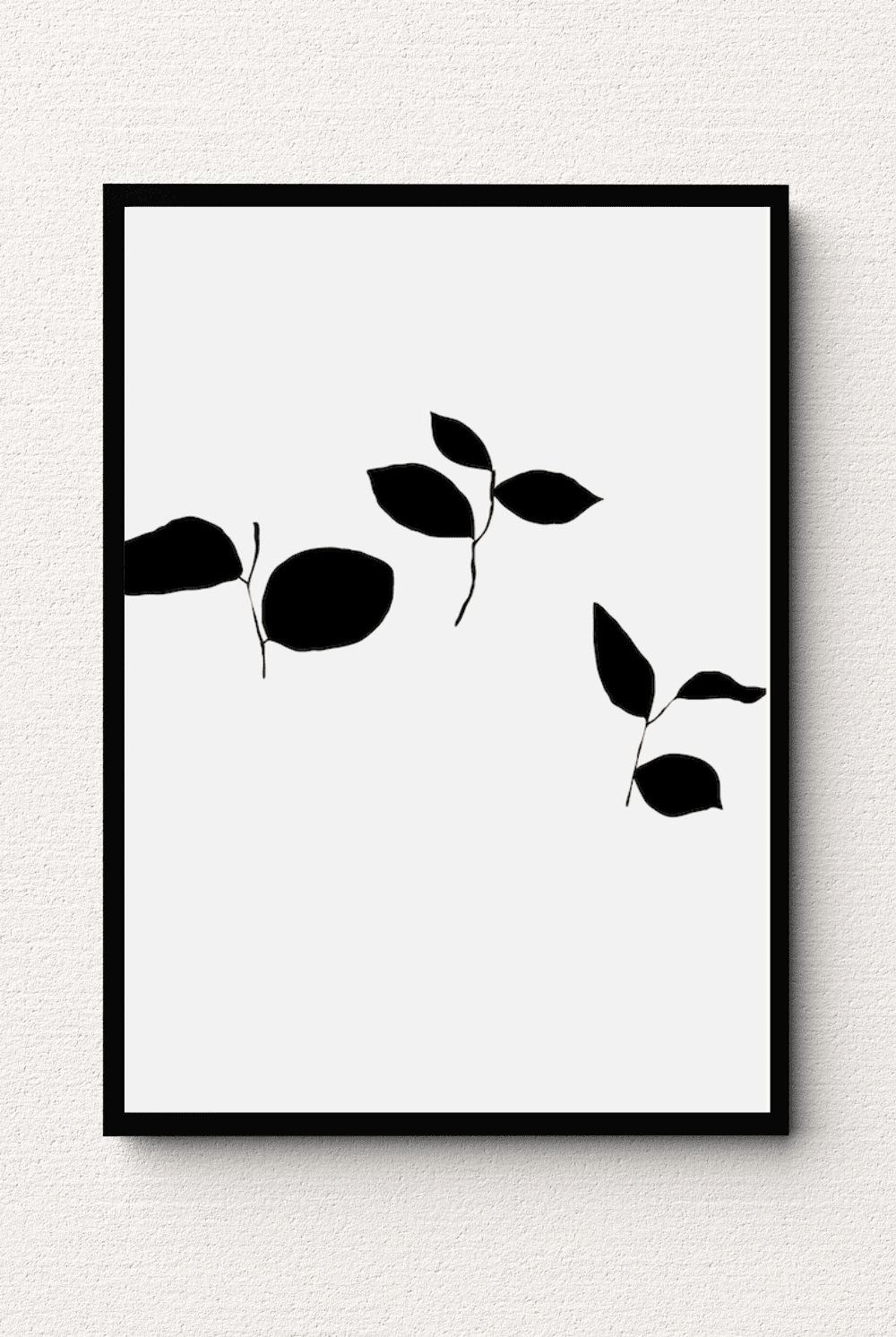 Botanical Plant Silhouette Wall Art III