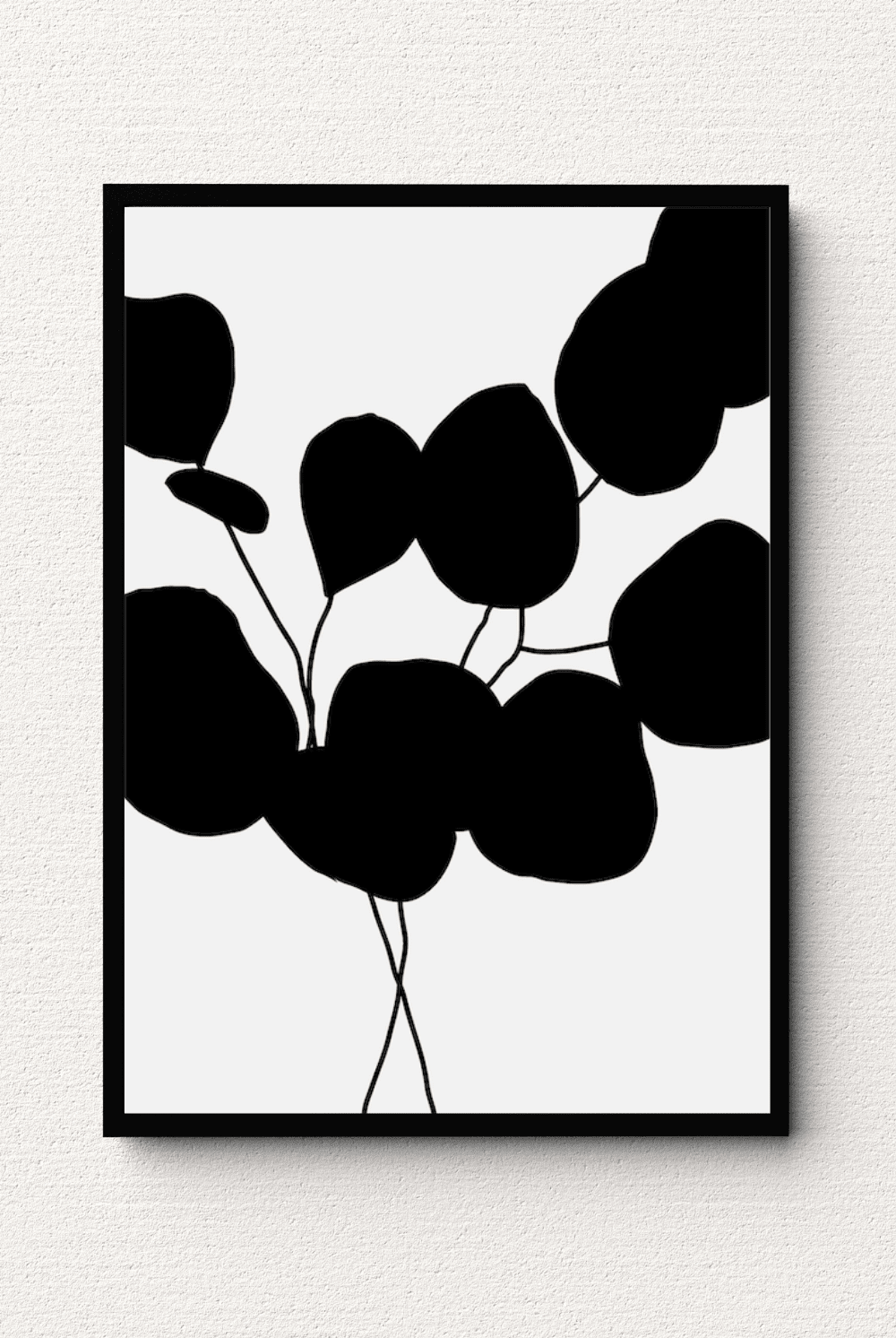 Botanical Plant Silhouette Wall Art IV