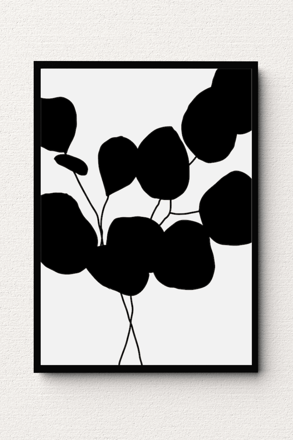 Botanical Plant Silhouette Wall Art IV