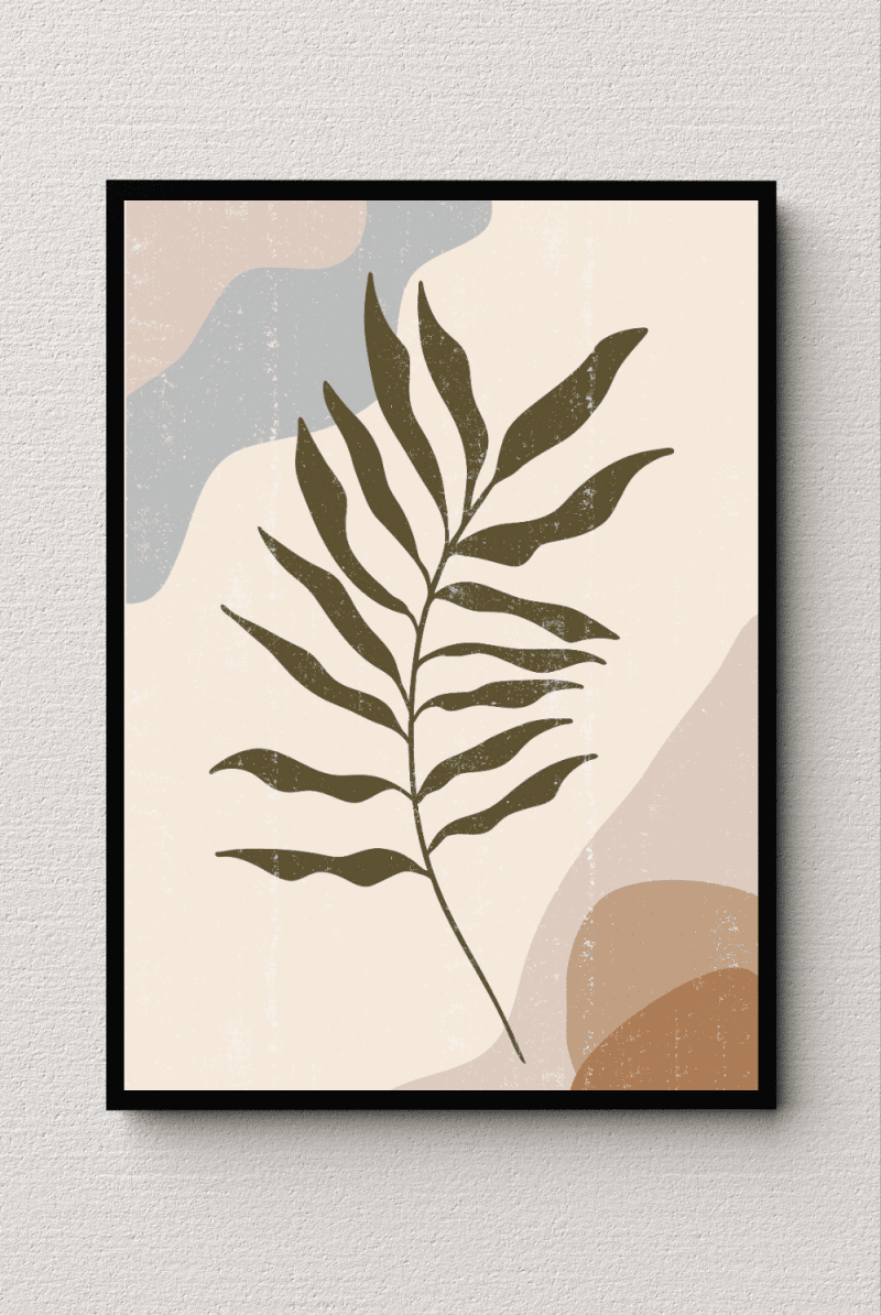 Meditative Foliage Wall Art