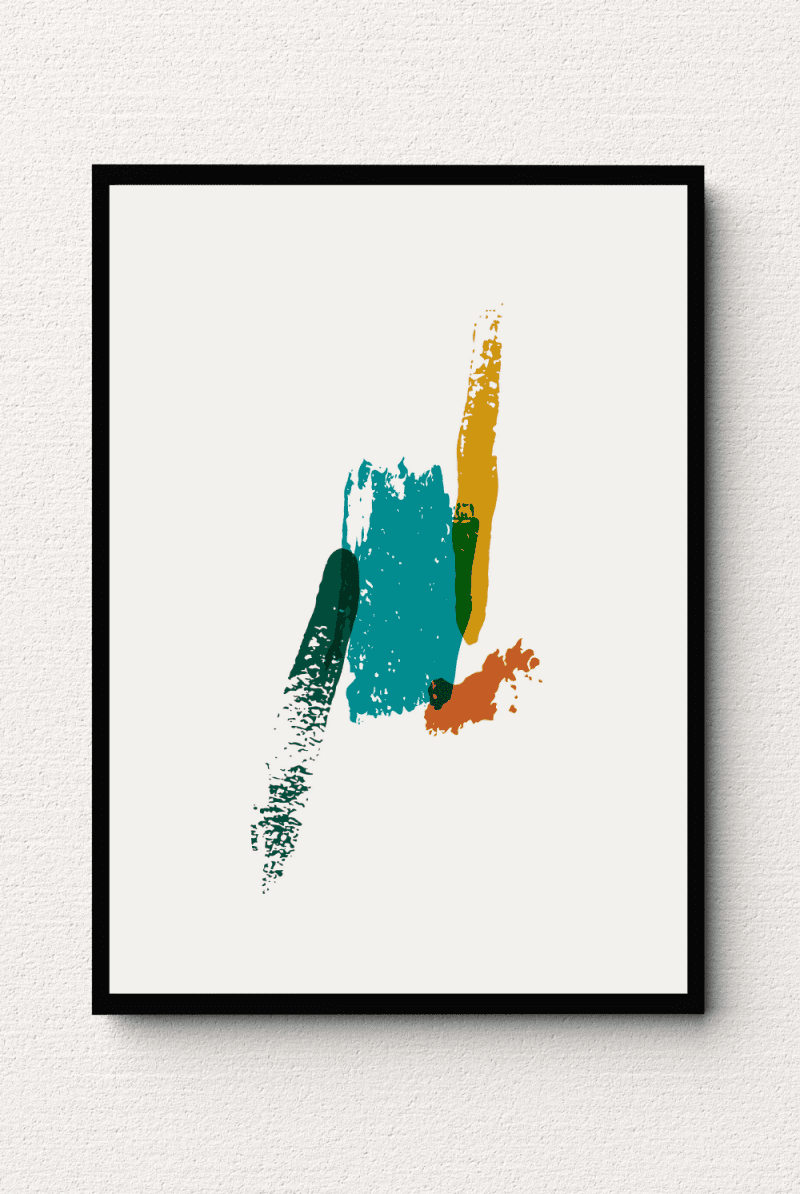 Abstract Brushstroke Medley Wall Art II