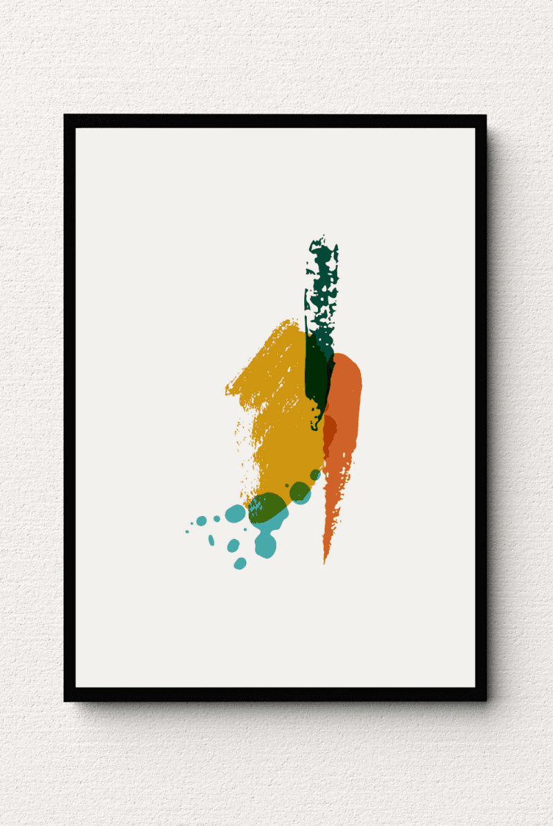 Abstract Brushstroke Medley Wall Art III