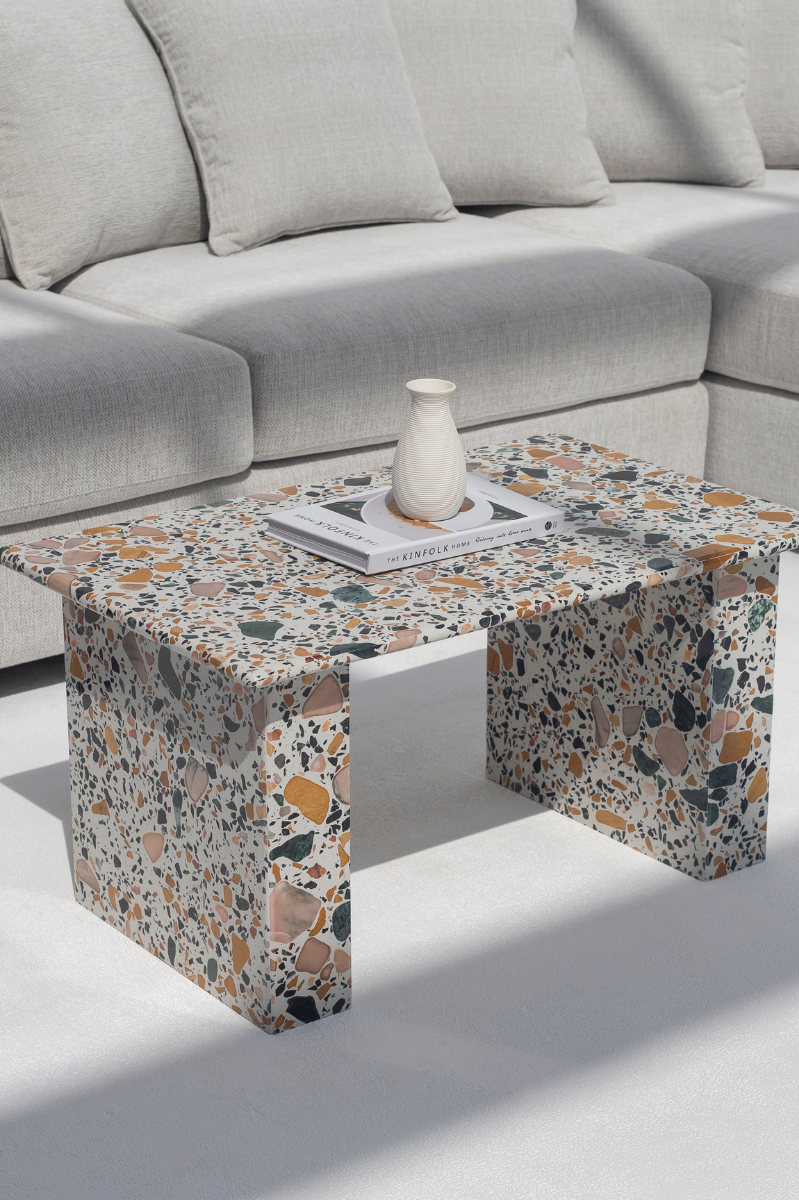 Vilma Rectangular Terrazzo Coffee Table