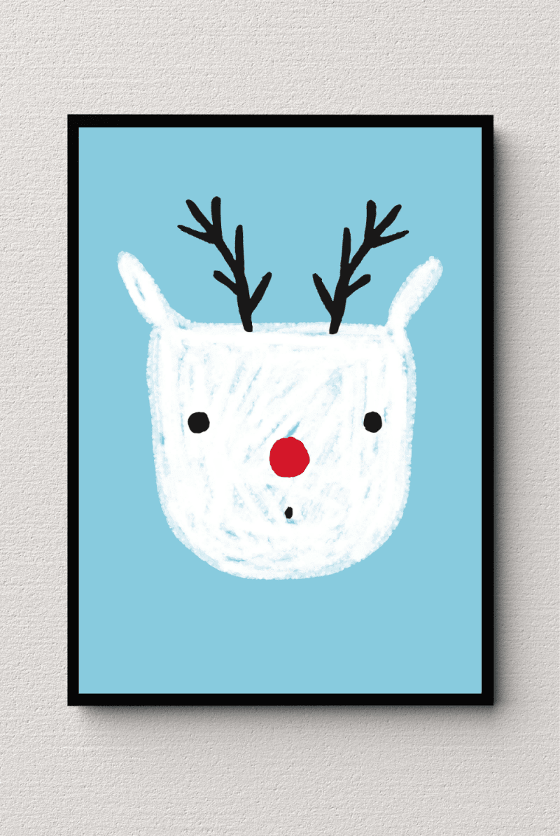 Whimsical Reindeer Wall Art