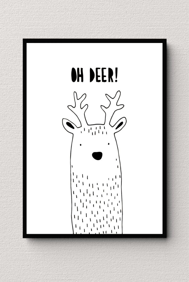 Oh Deer Delight Wall Art