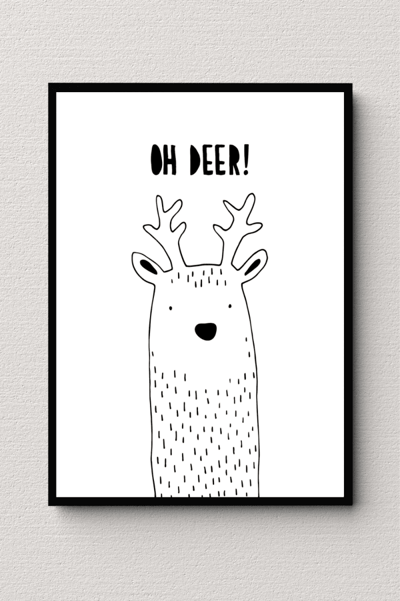 Oh Deer Delight Wall Art