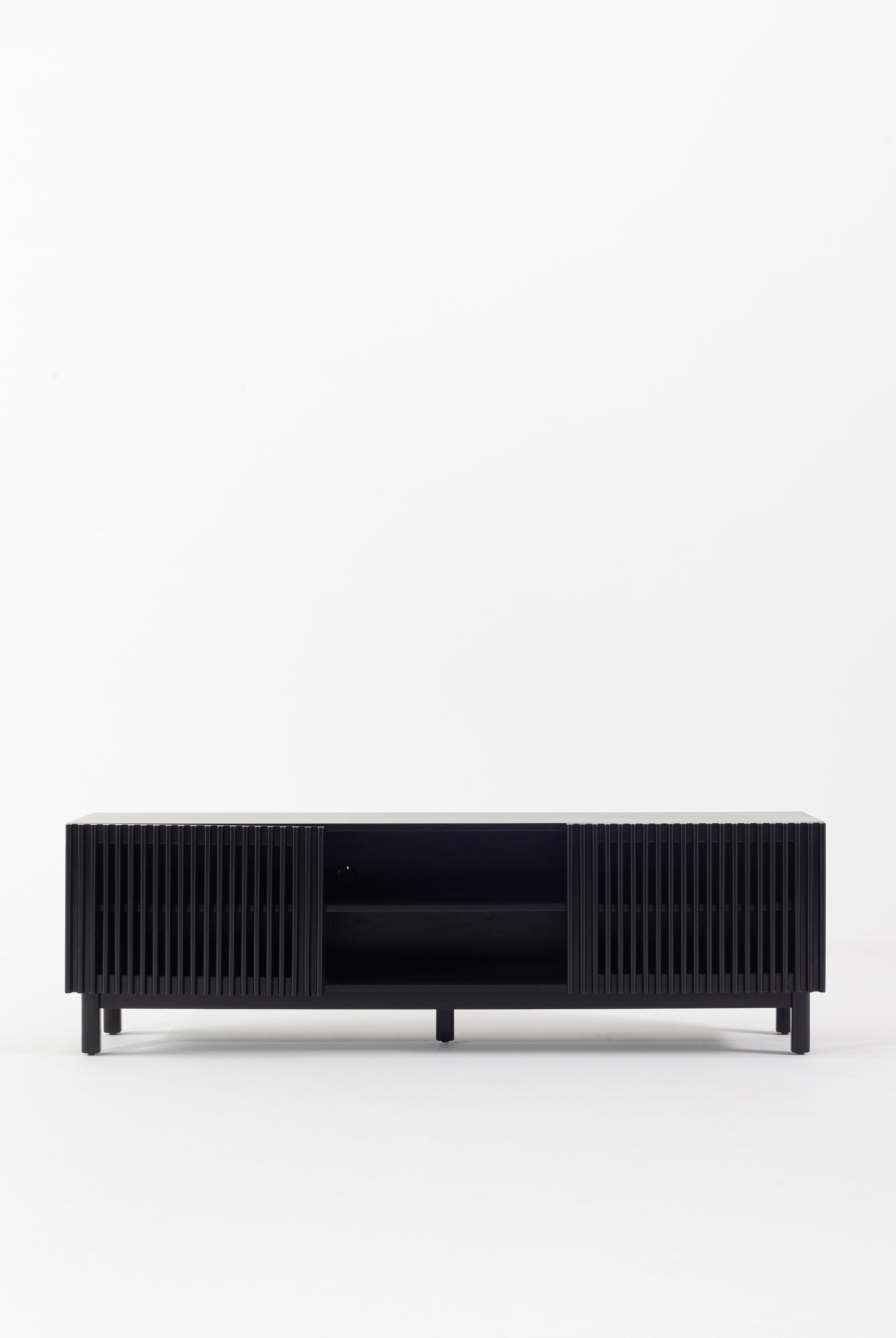 Julian Black Wooden Media Unit