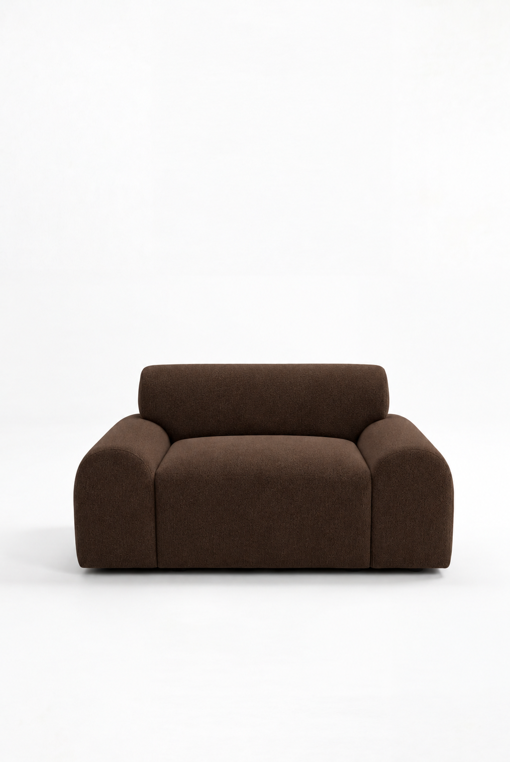 Kallia Cocoa Brown Sofa Chair in ST-4012-12 fabric