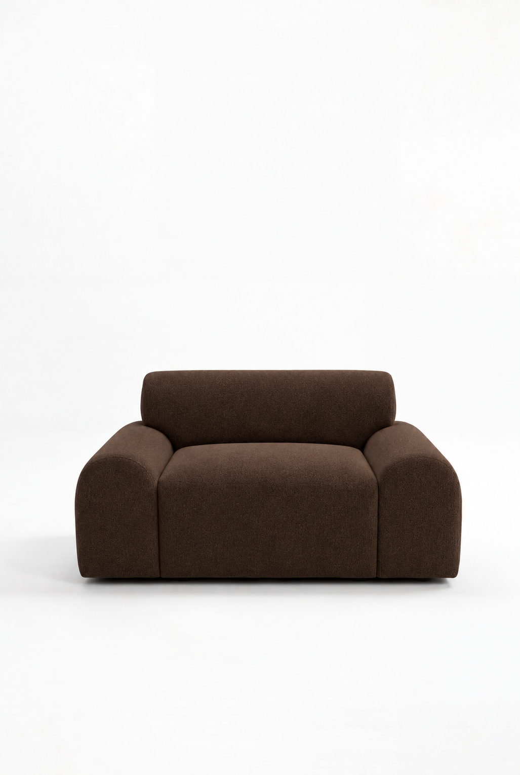 Kallia Cocoa Brown Sofa Chair in ST-4012-12 fabric