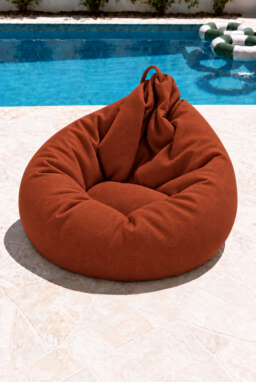 Nerlo Burnt Terracotta Outdoor Bean Bag