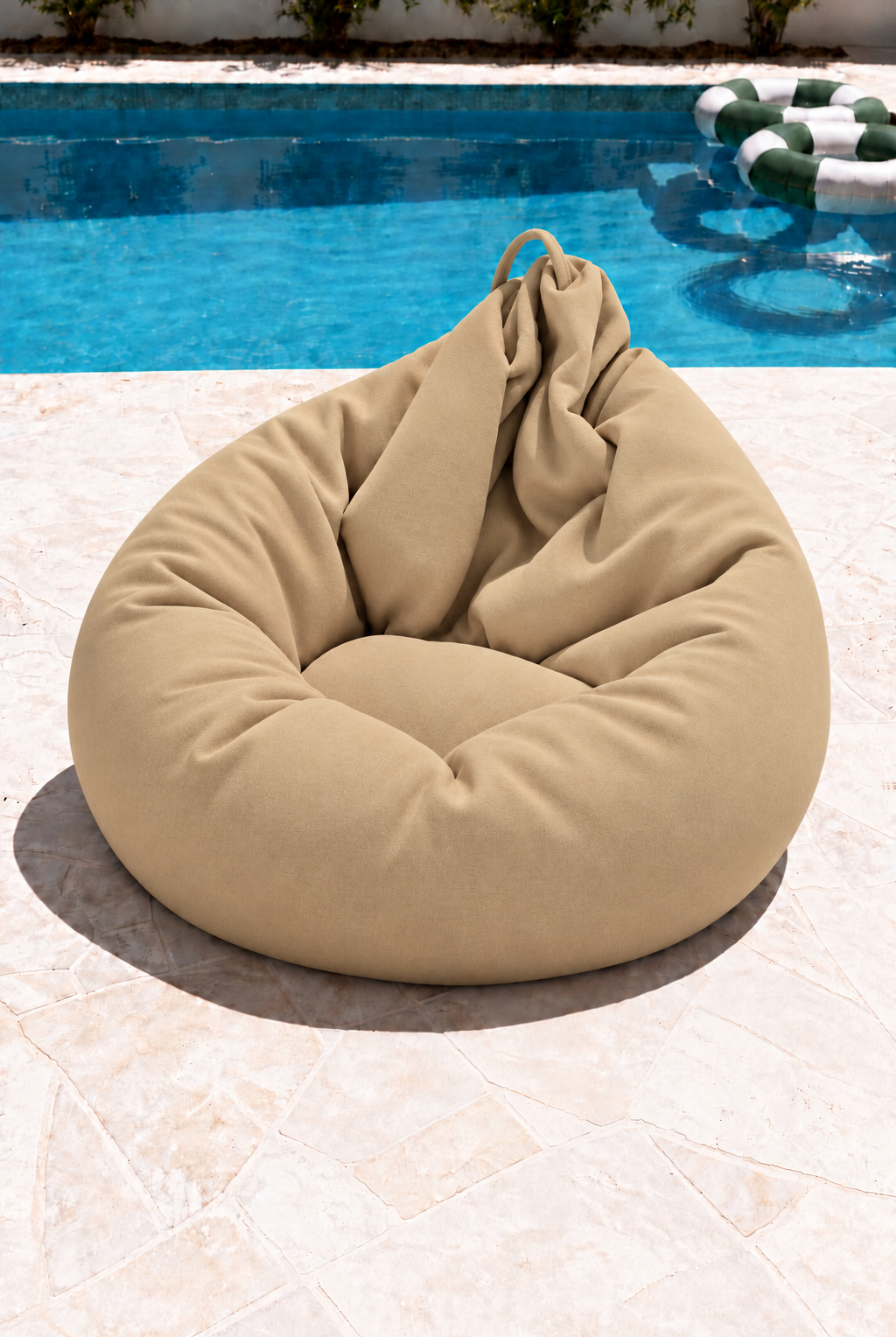 Nerlo Sand Beige Outdoor Bean Bag