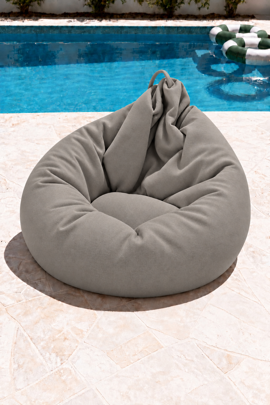 Nerlo Warm Grey Outdoor Bean Bag