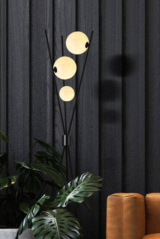 Black 3 Bubble Floor lamp Homekode