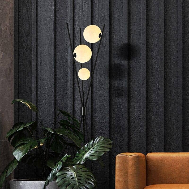 Black 3 Bubble Floor lamp Homekode