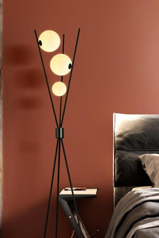 Black 3 Bubble Floor lamp Homekode