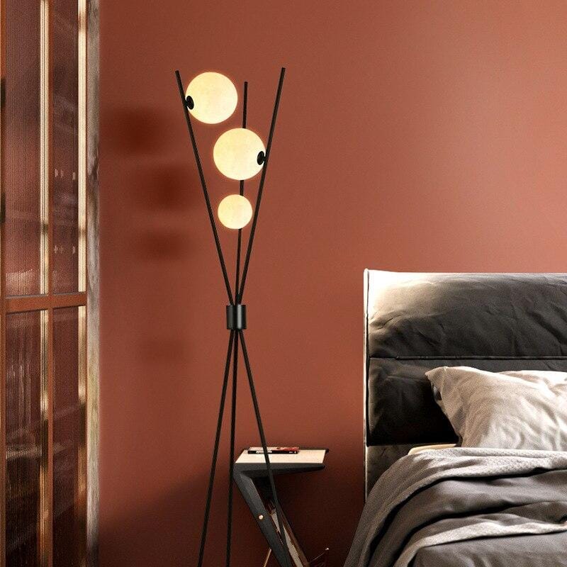 Black 3 Bubble Floor lamp Homekode