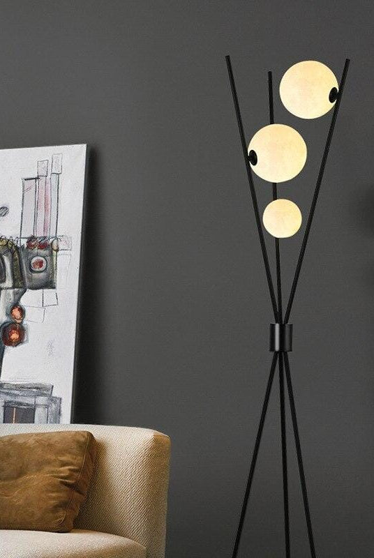 Black 3 Bubble Floor lamp Homekode