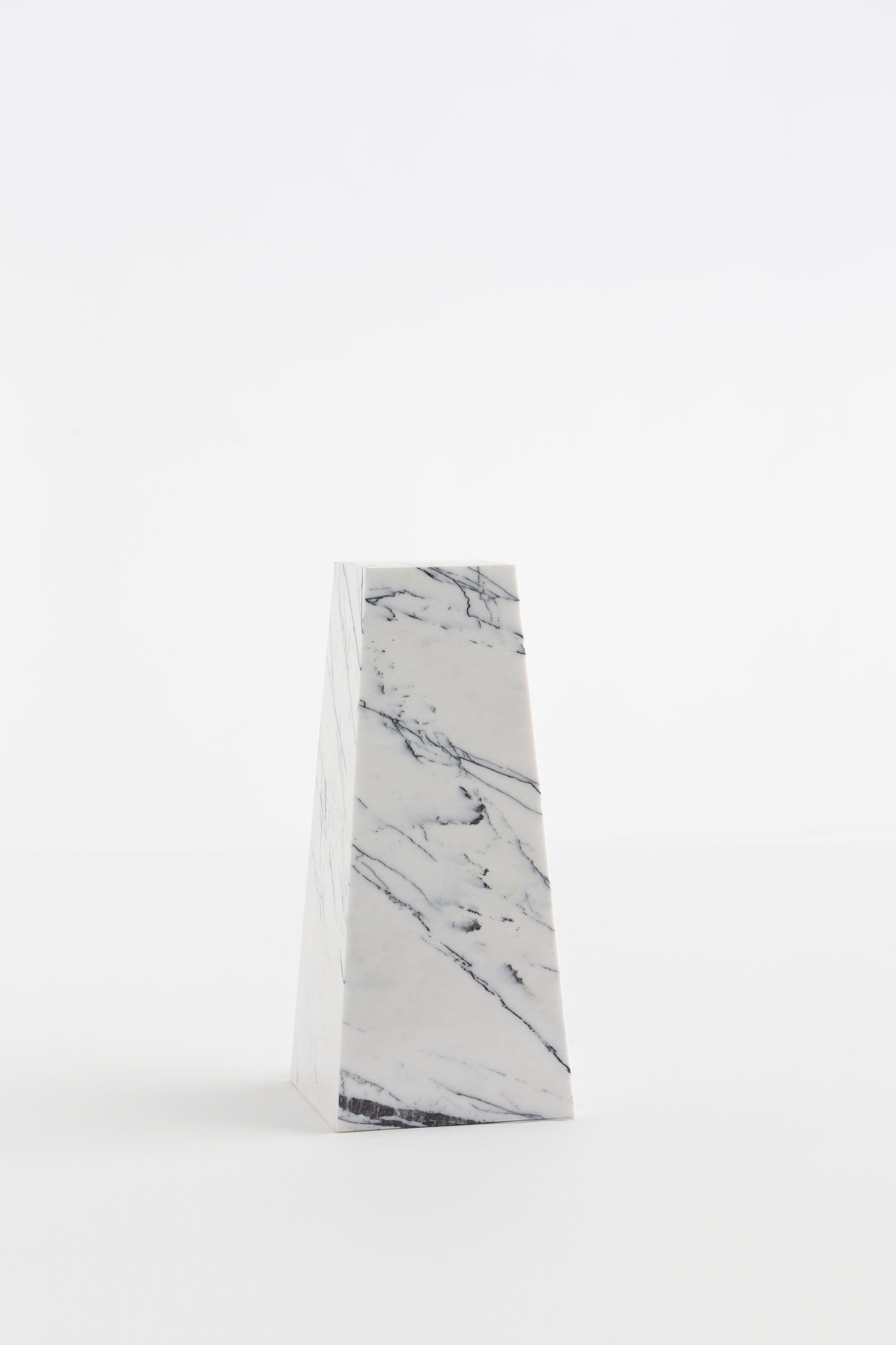 Kirana Lilac Marble Pyramid Plinth